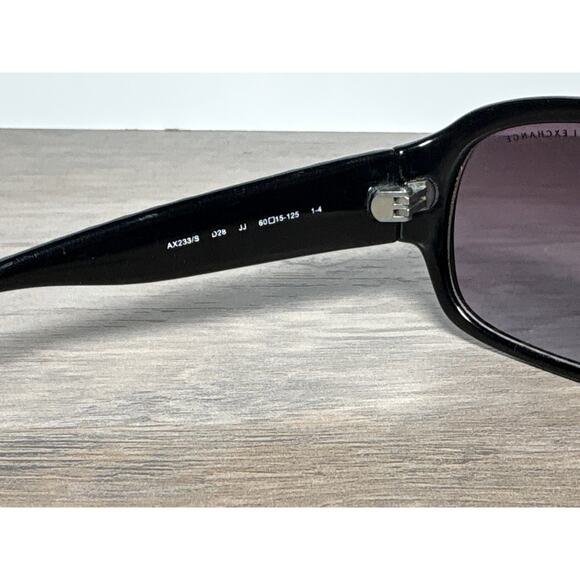 Armani Exchange AX233/S 028 JJ- Black Frame Unisex Sunglasses- EUC - Picture 6 of 6